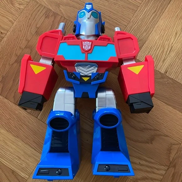 Optimus Prime Transformer 12” Tall, Talks, Lights Eyes - Picture 1 of 3
